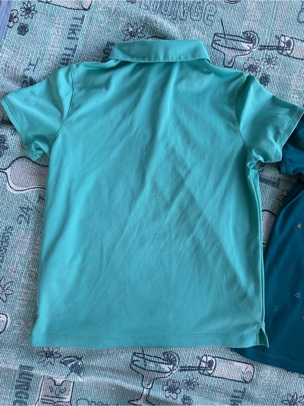 Nike Girls' Short-Sleeve Polo Shirt Bundle 2 - Teal and Aqua